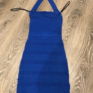 Royal blue Bebe dress